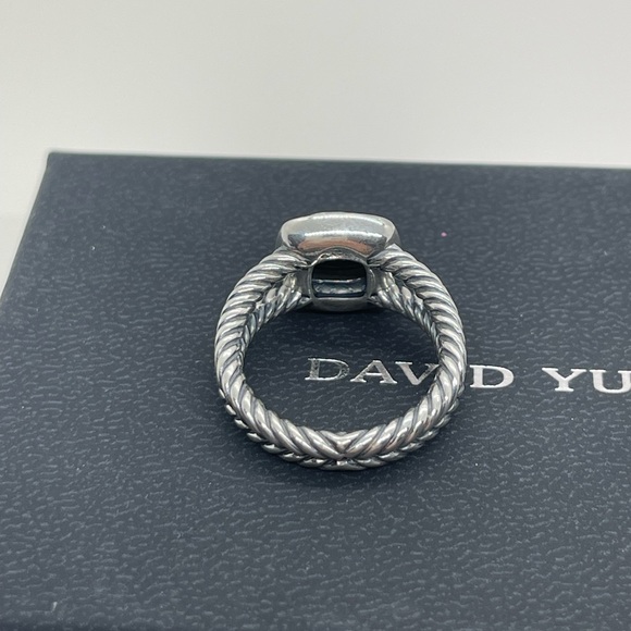 David Yurman Petite Albion Ring Sterling Silver with Pavè Diamonds - Picture 6 of 16